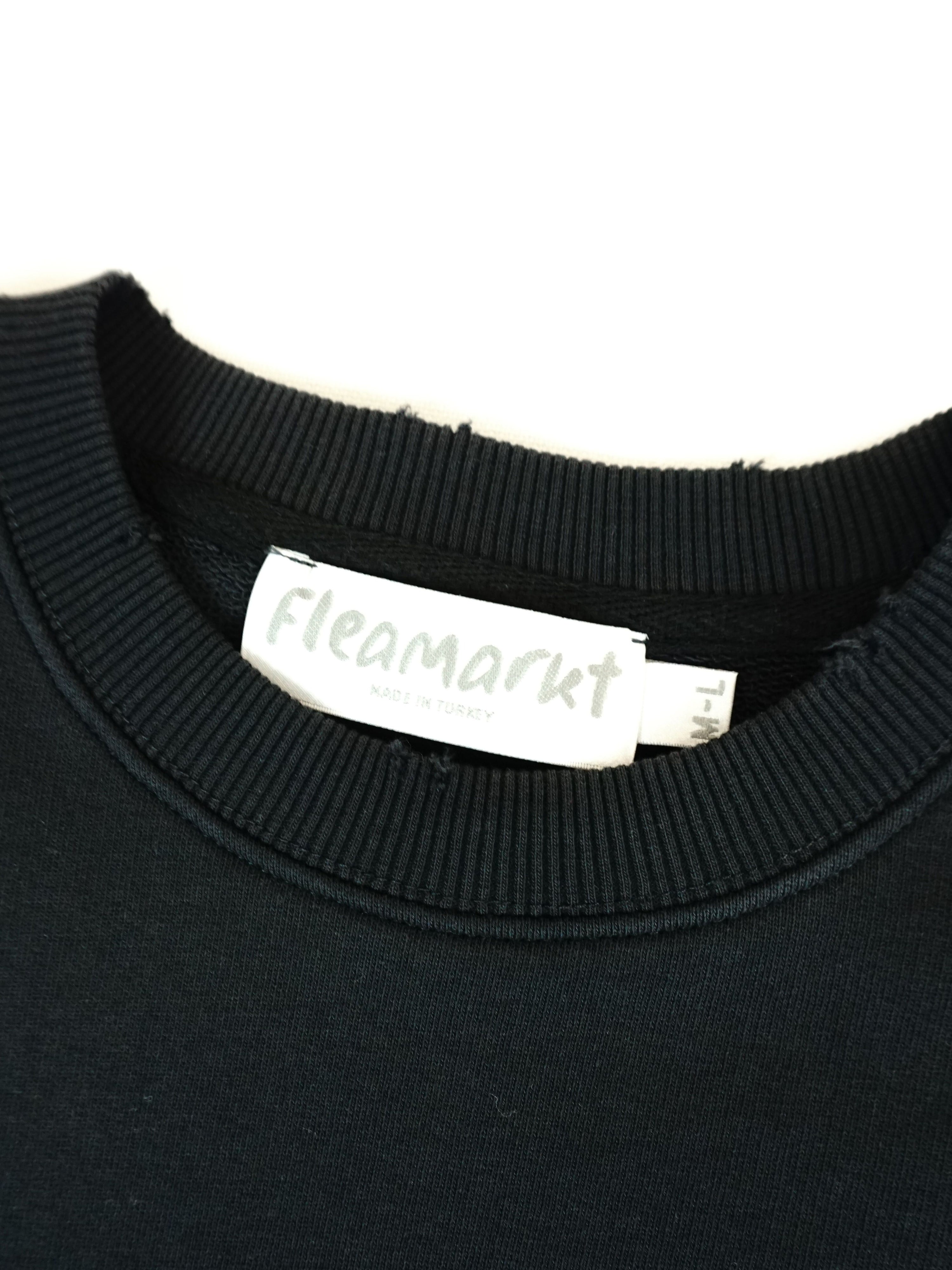 FLEAMARKT BLUR SWEATSHIRT - SİYAH