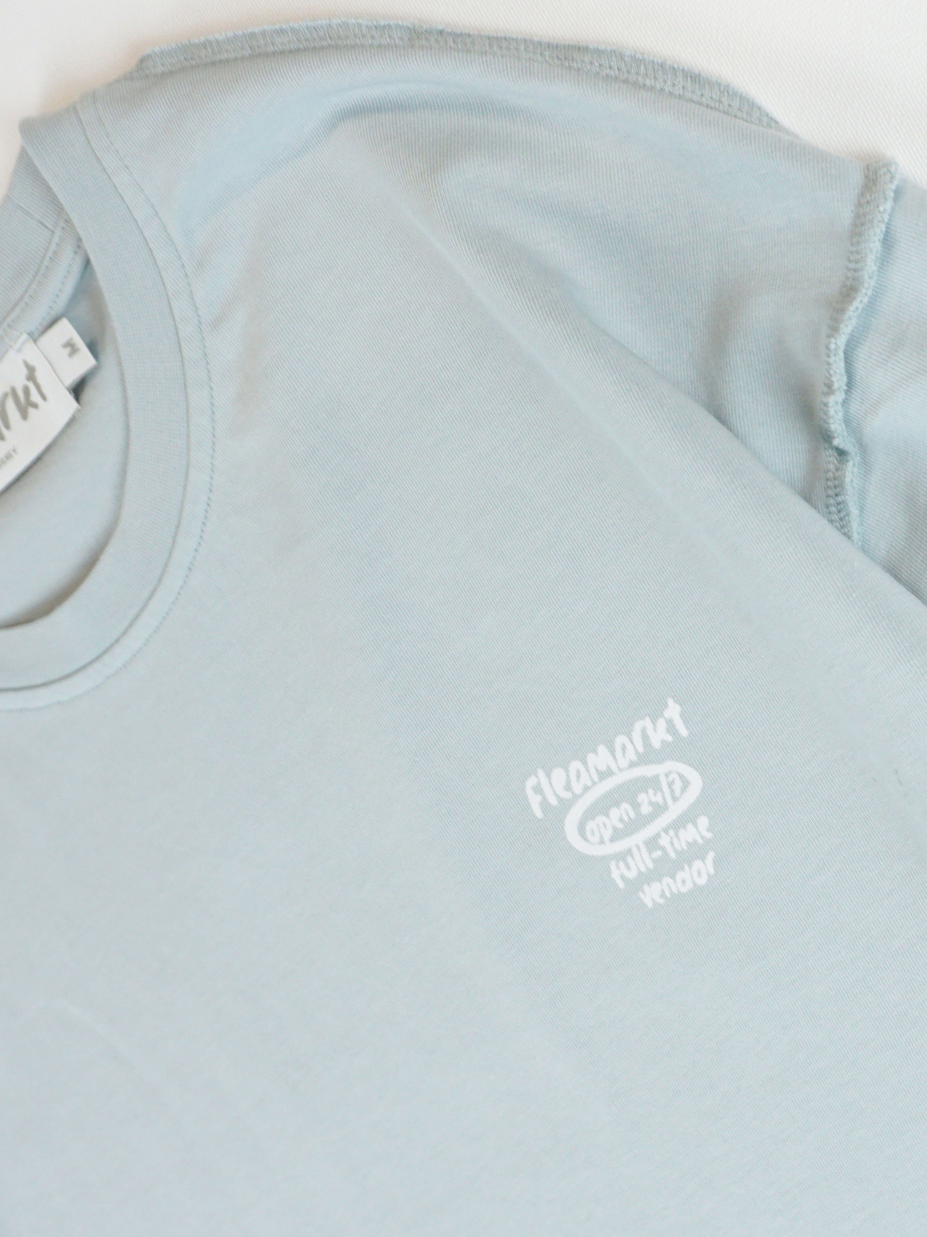 SPRAY DOUBLE SLEEVE T-SHIRT - AÇIK MAVİ