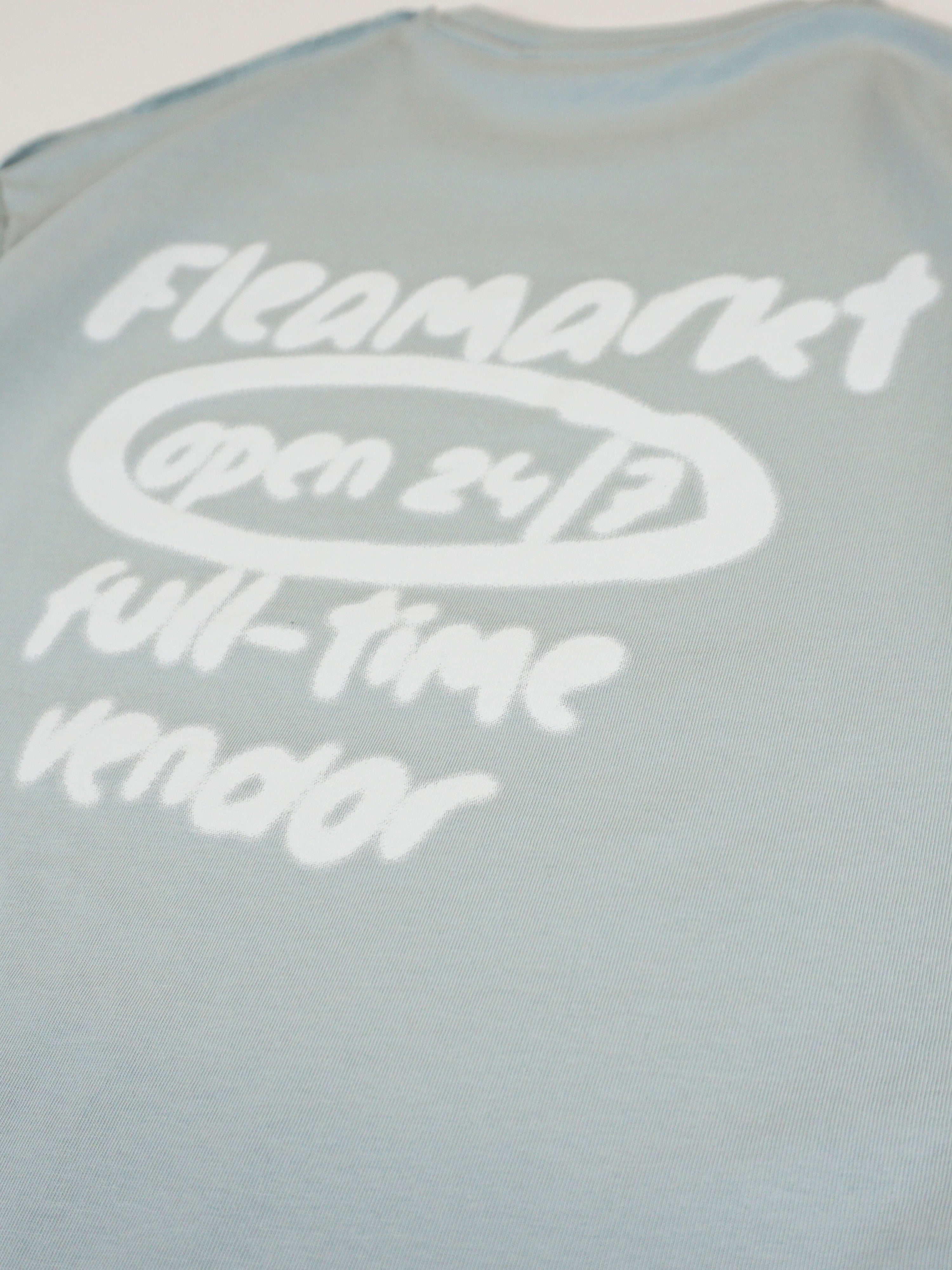 SPRAY DOUBLE SLEEVE T-SHIRT - AÇIK MAVİ