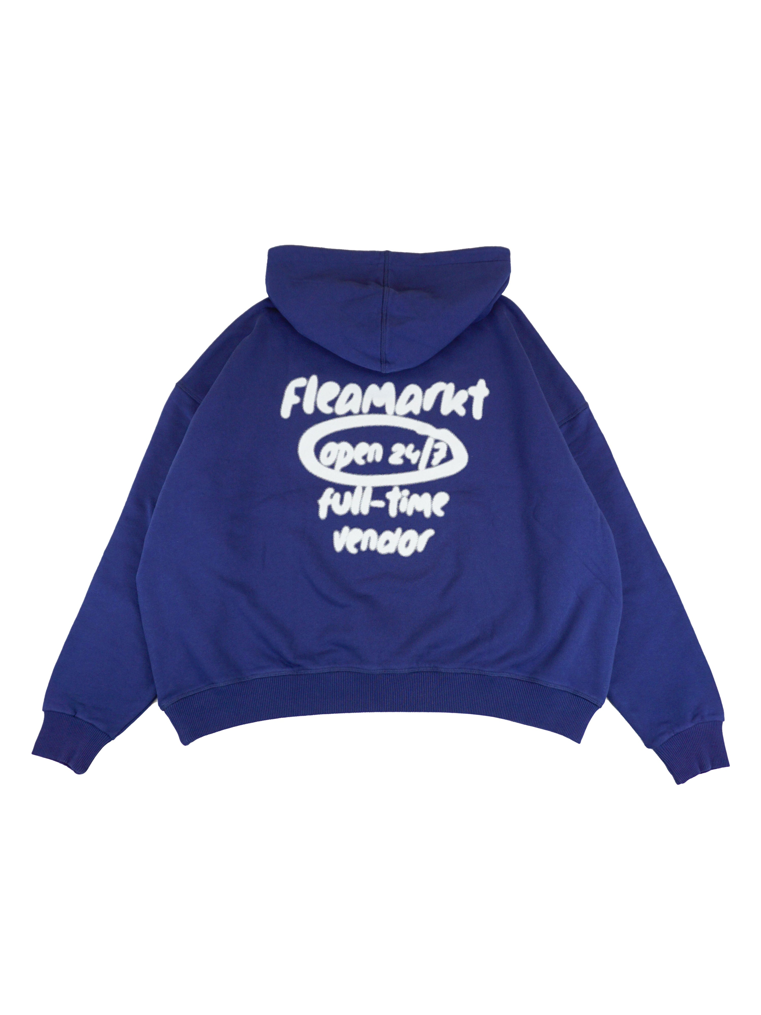 FLEAMARKT SPRAY HOODIE - INDIGO