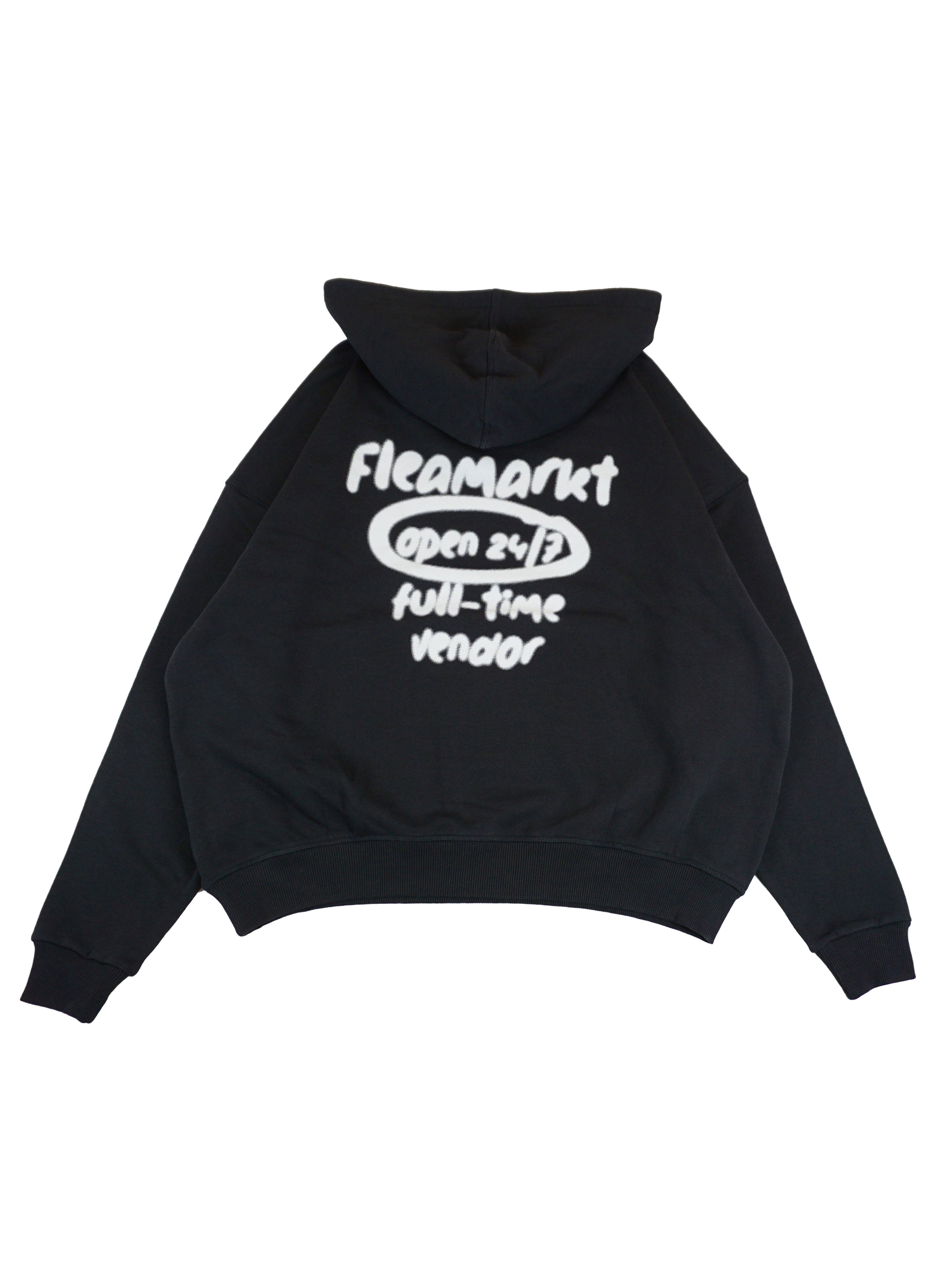 FLEAMARKT SPRAY HOODIE - SİYAH